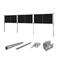 Système de montage de clôture photovoltaïque, support de panneau solaire pour clôture extérieure