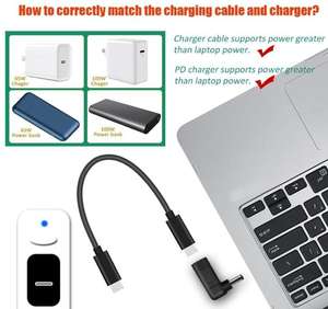 USB 3.1 Type C USB-C à DC 20V 5.5 2.1mm prise d'alimentation PD émulateur déclencheur câble de Charge <span class=keywords><strong>pour</strong></span> <span class=keywords><strong>ordinateur</strong></span> portable - Product Image 5