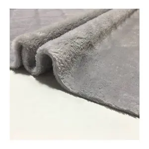 100% Polyester 2 Face Brushed Soft Flannel Coral Fleece Fabric For Making Pajamas Bathrobe