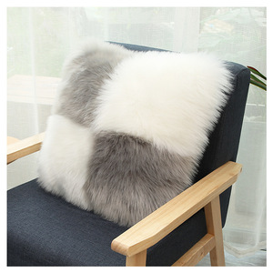 Shengxi Plush <b>Throw</b> Pillow Square Washable Living Room Decorative Cushion Cover Without Core - Product Image 3