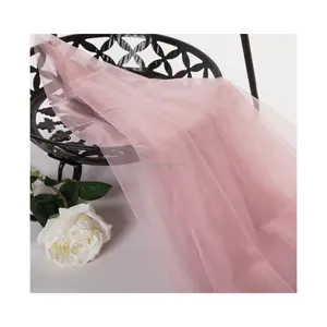 Wholesale Illusion Soft Tulle TuTu Knitted Wedding Hayal American Nylon Tulle Mosquito Mesh Fabric