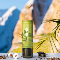 Machine à café compacte automatique électrique Aikelong, style capsule, réservoir d'eau ABS de 65 ml, pompe de 15 bars, pour le bureau, la maison, les voyages