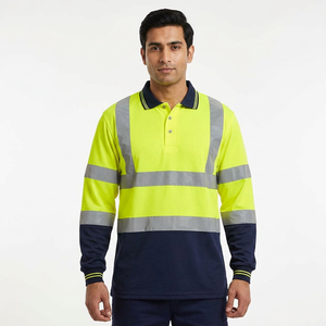 Camiseta de Seguridad Vial Unisex de Manga Larga, Reflectante de Alta Visibilidad, Transpirable, de Poliéster/Algodón, con la Mejor Tela, Personalizable OEM - Product Image 1