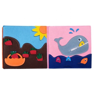Fabricant de livres d'activités Montessori en feutre personnalisés, vente en gros, pages d'activités silencieuses pour tout-petits, jouet éducatif d'apprentissage - Product Image 5