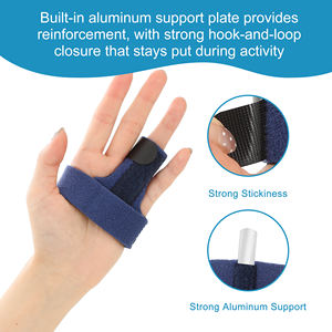 Penahan Splint jari medis, penyangga patah tulang tangan dan jari yang dapat disesuaikan, perangkat fiksasi jari telapak tangan - Product Image 5