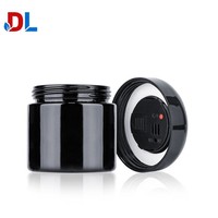 Frasco de Vidrio Negro con Sensor Digital de Protección UV, Tamaño Mini de 4oz, con Pantalla de Temperatura y Humedad para Hierbas Medicinales