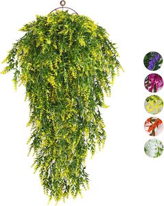 Mur végétal artificiel suspendu en plastique, décoration murale verte de 30 pouces pour la maison, la cuisine, le jardin, le <span class=keywords><strong>bureau</strong></span>, utilisation intérieure/extérieure - Product Image 4