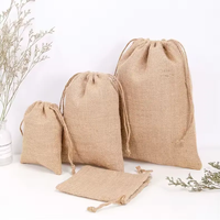 Sac cadeau en jute moderne et écologique avec poignées, pochettes à bijoux, petit sac réutilisable à motif de fruits, couleur personnalisée, sac de shopping