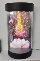 Affichage holographique 3d Projecteur d'hologramme Cylindre d'hologramme Affichage publicitaire Écran transparent circulaire Boîte d'hologramme