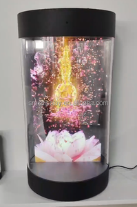 Affichage holographique 3d Projecteur d'hologramme Cylindre d'hologramme Affichage publicitaire Écran <span class=keywords><strong>transparent</strong></span> circulaire Boîte d'hologramme - Product Image 4
