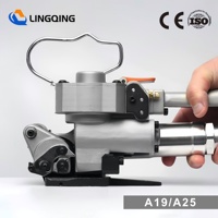 Machine de cerclage pneumatique portable A19, outil d'emballage manuel à air comprimé pour la fermeture de sangles PP PET, emballage de palettes, expédition