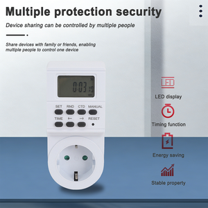 <span class=keywords><strong>Prise</strong></span> intelligente numérique multifonctionnelle LEM-D2 avec 7 boutons, 3500W, prend en charge une charge de 16A, batterie de secours NIMH, certifiée CE - Product Image 5