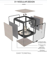 Maison préfabriquée sur mesure super grande, module modulaire insonorisé, maison mobile préfabriquée, capsule spatiale, hôtel-lit