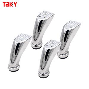 Möbelbeine Verchromtes Eisen Metall-Sofabeine Gebogene Form Sofabeine Patas De Muebles - Product Image 1