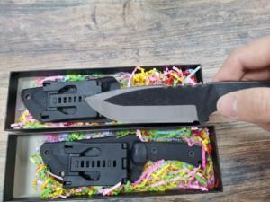 Well <span class=keywords><strong>handiwork</strong></span> CNC proceso 440 D2 acero caza Knife Full Tang hoja fija caza Knife con funda para exteriores - Product Image 6