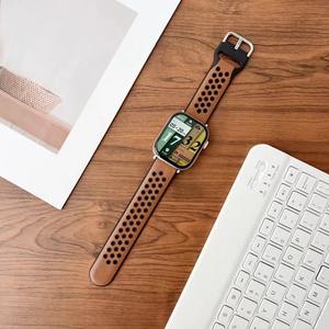 Nuevo diseño Apple Watch 40/42/44MM banda suave y transpirable para Apple Watch 9/banda ultra hueca para hombres y mujeres - Product Image 3