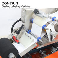 Machine d'emballage automatique ZONESUN ZS-FKC4650 pour la fermeture de boîtes en carton et l'étiquetage de feuilles continues