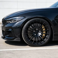 Ruedas Forjadas Monobloque de Aleación Negra Multirradio 5x112 5x120 Personalizadas HZH para Audi A4 A5 A6 S4 S5 BMW Serie 3 5 F30 G20 G30