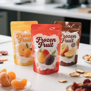 Özel baskı dondurulmuş çilek ahududu yabanmersini Blackberry plastik torba paketi dondurulmuş meyve paketleme torbası - Product Image 2