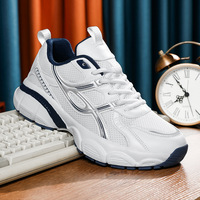 Chaussures de course personnalisées pour hommes en gros, conçues avec lacets, respirantes, tendance, décontractées, amorties et antidérapantes pour la marche