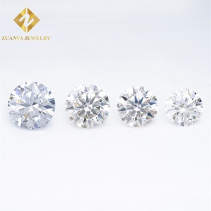 โรงงานจีนจำหน่ายอัญมณีขายส่ง มอยส์ซาไนต์สีขาว คุณภาพ VVS1 ขนาด 3 มม. ถึง 15 มม. รูปทรงกลม - Product Image 3