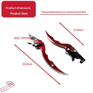 Motosiklet ve Elektrikli Araçlar için Çift Disk Frenli Motosiklet Debriyaj Kolu CNC Alüminyum Modifikasyon Parçaları - Product Image 2