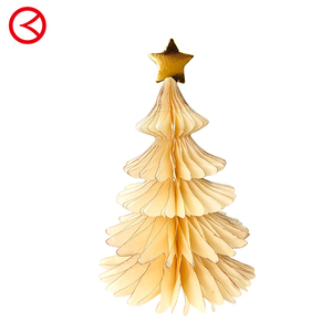 Modern Style <b>Paper</b> <b>Honeycomb</b> 7" High Christmas Star Tree Centerpiece <b>Decorations</b> >100Pcs 55gsm Art <b>Paper</b> Machine-Made High - Product Image 6