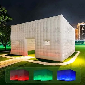 Carpa Inflable para Eventos al Aire Libre, Carpa Inflable Portátil Impermeable de PVC Blanco con Luces LED para Discotecas, Carpa Inflable para Fiestas - Product Image 2