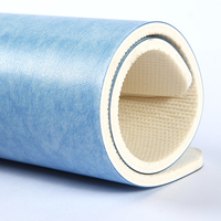 Rollo de suelo de vinilo de PVC autoadhesivo de diseño moderno, impermeable, resistente al desgaste, tablón de baldosas para gimnasio, característica antideslizante