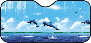 Pare-<span class=keywords><strong>soleil</strong></span> en forme de ballon à air chaud, pare-brise pour voiture, SUV, feuille d'aluminium, accessoire pliable, décoration de fenêtre, pour véhicule - Product Image 5