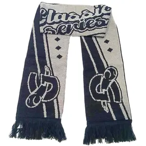 customize soft touch European soccer football club scarf muffler for men