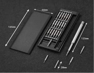 Lot de 24 tournevis multifonctions de qualité professionnelle avec surface en oxyde noir pour la réparation de téléphones portables et d'ordinateurs - Product Image 5