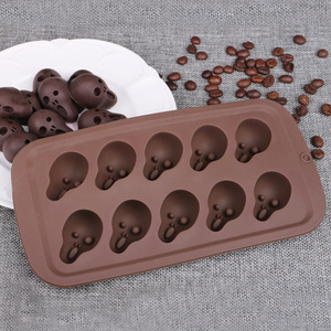 <span class=keywords><strong>Moule</strong></span> en silicone à 10 cavités en forme de crâne pour chocolat, qualité alimentaire, pour gâteaux d'Halloween (fantômes, chauves-souris), vente en gros directe usine - Product Image 6