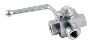 Vanne à boisseau sphérique hydraulique en acier inoxydable haute pression à trois voies à deux positions <span class=keywords><strong>KHB</strong></span> - Product Image 2