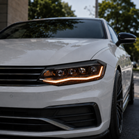 Ensemble de phares LED BK pour Volkswagen Polo 2017-2022, mise à niveau des phares avant avec lentille de projecteur matricielle, DRL, clignotants séquentiels