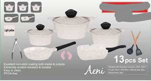 <span class=keywords><strong>Neoflam</strong></span>-Olla de recubrimiento antiadherente, 12 unidades, cubierta de cerámica blanca para arroz, cocina de gas para el hogar - Product Image 2