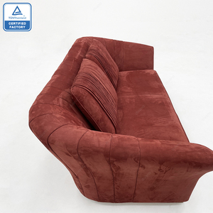 Juego de Muebles de Lujo para Sala de Estar de Hotel, Tapizado en Tela de Gamuza, de 1, 2, 3 y 4 Plazas, Colección DS-CHARISMA-01-GIORGIO, Directo de Fábrica - Product Image 2