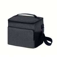 Bolsa Térmica para Almuerzo Personalizada con Logotipo, de Oxford 600D, Aislada, para Oficina, Viajes, Picnic, Bolsa Térmica Suave con Correa para el Hombro