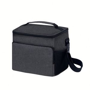 Sac isotherme pour déjeuner personnalisé avec logo, en Oxford 600D, isolé pour le bureau, les voyages, les pique-niques, sac thermique souple, boîte isotherme avec bandoulière - Product Image 2