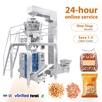 Machine d'emballage verticale multifonction automatique en promotion pour sachets de noix de cajou, cacahuètes et graines de melon