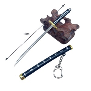 Mini <span class=keywords><strong>katana</strong></span> en métal de 15 cm en gros, jouet de cosplay, <span class=keywords><strong>katana</strong></span> d'anime, fourreau, <span class=keywords><strong>sabre</strong></span>, couteau à neige, porte-clés - Product Image 3