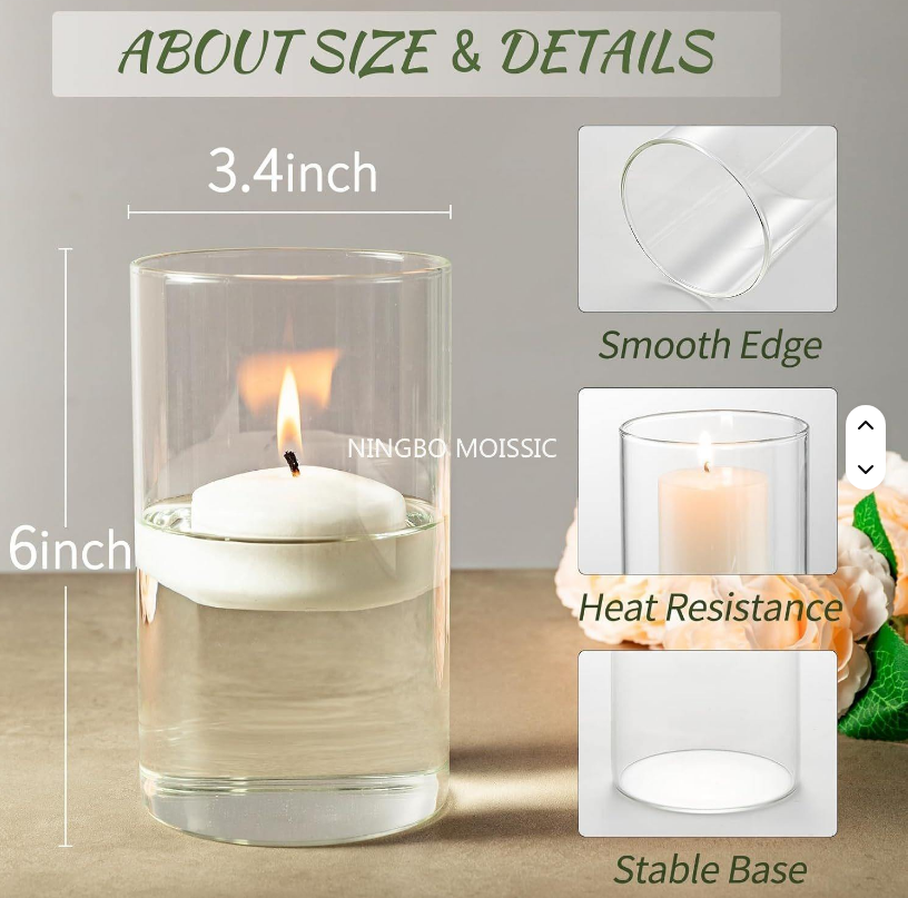 3.4x12inch=8.5x15cm Empty Jar