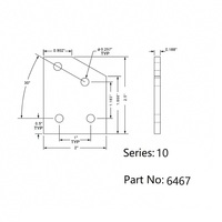 Fabricant chinois – Dispositif angulaire en aluminium ODM 6467 RoHS série 10 à 4 trous et 30 degrés pour profilés en aluminium à rainure en T de 10/15 pouces