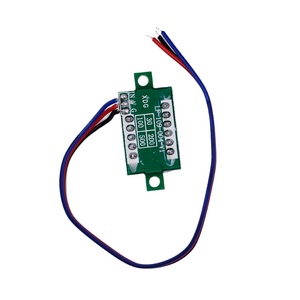 Màu đỏ màu xanh lá cây màu xanh LED Hiển thị Mini 0.36 inch DC 0-100V kỹ thuật số vôn kế 100V Volt Bảng điều chỉnh chỉ số màn hình điện áp mét - Product Image 2