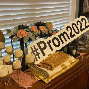 Impression Uv personnalisée de Phrases amusantes, accessoire de fête, de mariage, de Hashtag, signe Social, de remise de diplôme, accessoires de cabine Photo pour les événements de la cour - Product Image 1