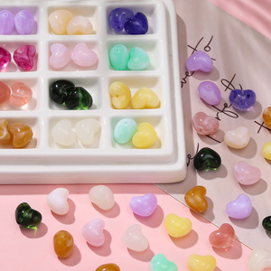 ลูกปัดอะคริลิกรูปหัวใจไล่สี สำหรับทำเครื่องประดับ DIY สร้อยข้อมือ อุปกรณ์ตกแต่ง ลูกปัดแบบหลวมสำหรับงานประดิษฐ์ - Product Image 4