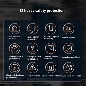 Máy nước nóng điện tức thời GLEMOS H2 mới cho nhà vệ sinh RV, hộ gia đình, nhỏ gọn, làm nóng nhanh, đèn LED, tắm ngâm nước - Product Image 4