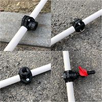 Raccord de tuyau en polypropylène haute pression à filetage femelle 63*1/2 pouces pour systèmes d'alimentation en eau et d'irrigation agricole
