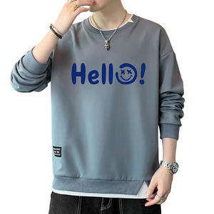 Suéter informal cómodo y transpirable de otoño 202, estilo Joker, juvenil, con letras, manga larga, cuello redondo, popular. - Product Image 2