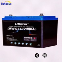 Batteria Industriale LiFePO4 12V 300AH con 6000 Cicli, Nuova Tecnologia LiFePO4 per Carrelli Elevatori Laterali, Certificata UN38.3 MSDS IP67, Design Personalizzato